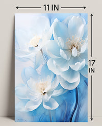 Blossoms In Blue Poster