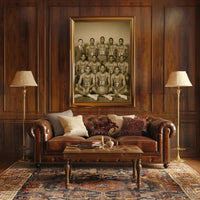 USA Basketball Team Portrait Poster Vintage Sports Print