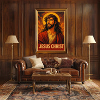 Jesus Christ Iconic Representation Poster