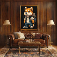 Adventurous Fox Character Poster