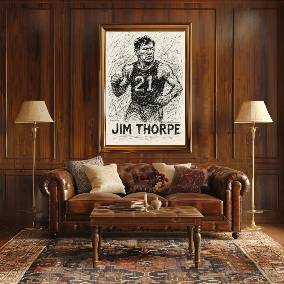 Jim Thorpe Athletic Legend Poster