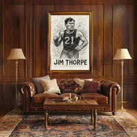 Jim Thorpe Athletic Legend Poster