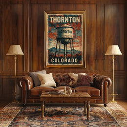 Thornton, Colorado Water Tower Poster