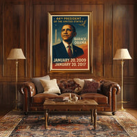 Barack Obama Inspirational Presidential Era Historical Poster