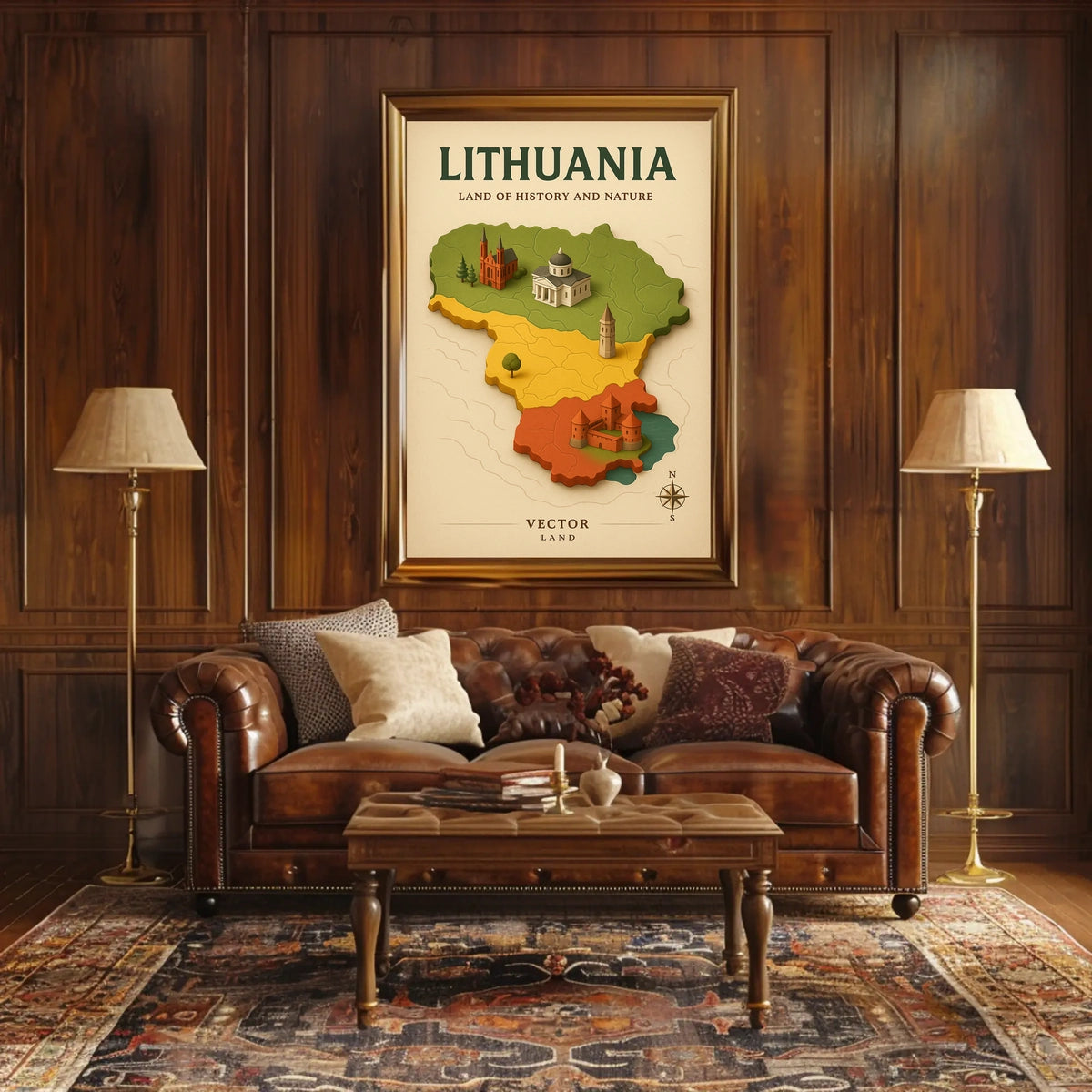 Lithuania Land Of History And Nature Poster