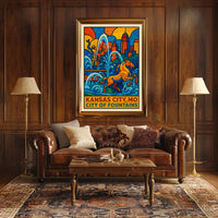 Kansas City City of Fountains Poster