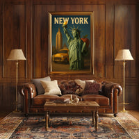 New York Iconography Poster