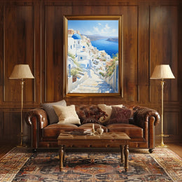 Santorini Grecian Splendor Travel Poster