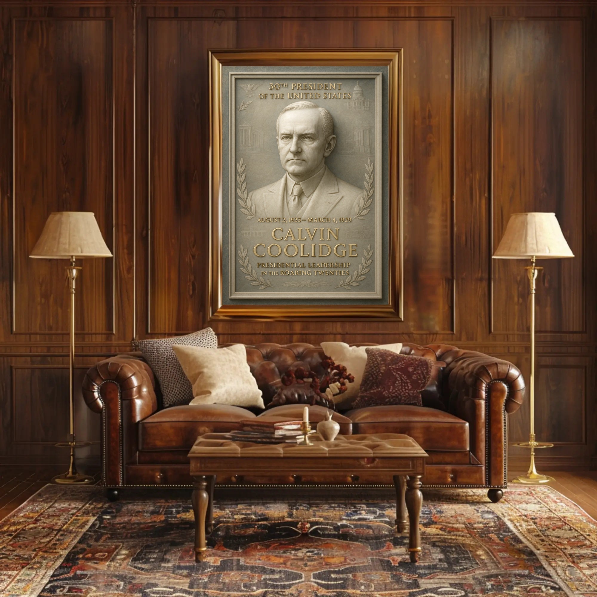 Calvin Coolidge 30th President Poster PosterGoat