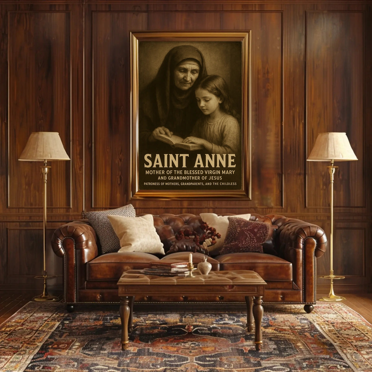Saint Anne Patroness Of Mothers And Poster