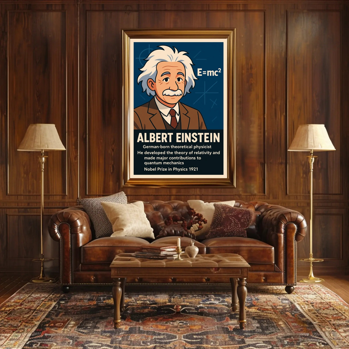 Albert Einstein Theoretical Physicist Poster