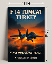 F-14 Tomcat Soaring High Poster PosterGoat