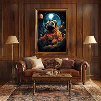 Cosmic Pug Adventure Poster