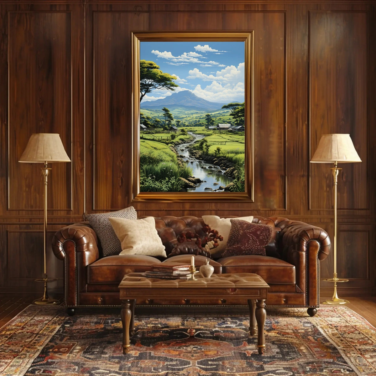 Tranquil Countryside Landscape Poster