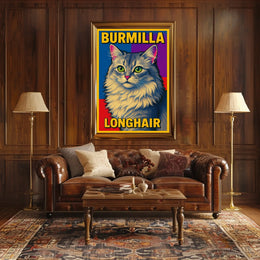Burmilla Longhair Poster
