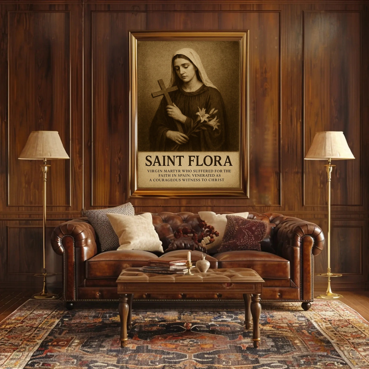 Saint Flora Virgin Martyr Poster