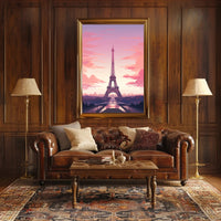 Eiffel Tower At Sunset Poster