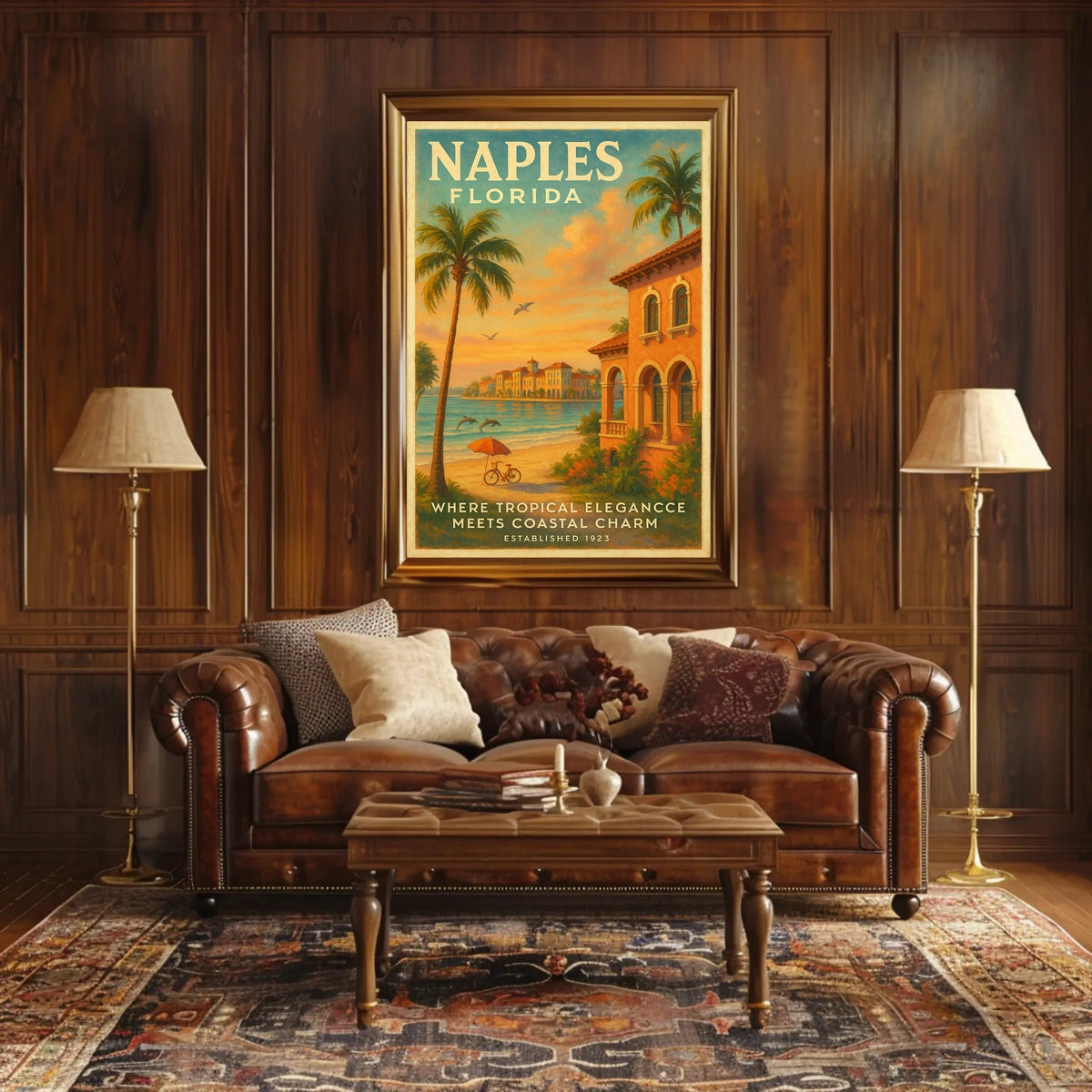 Naples, Florida Tropical Elegance Poster
