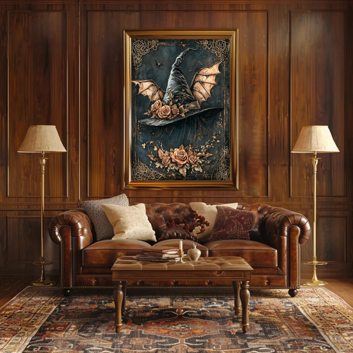 Whimsical Witch's Hat Magic Artistic Poster