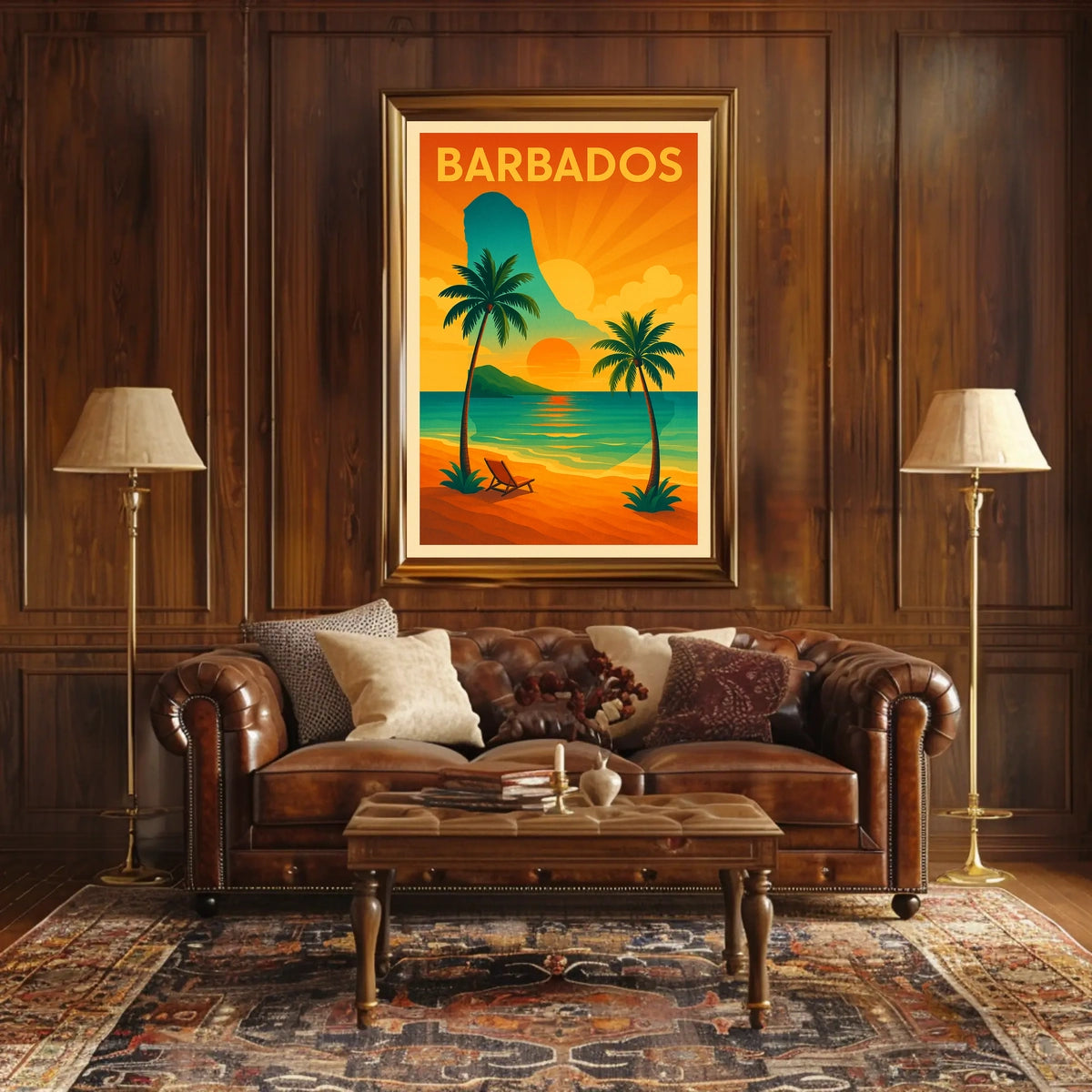 Barbados Sunset Poster