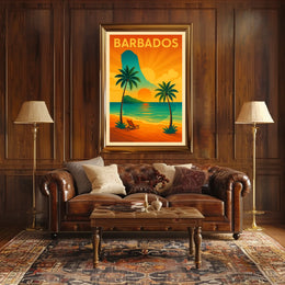 Barbados Sunset Poster