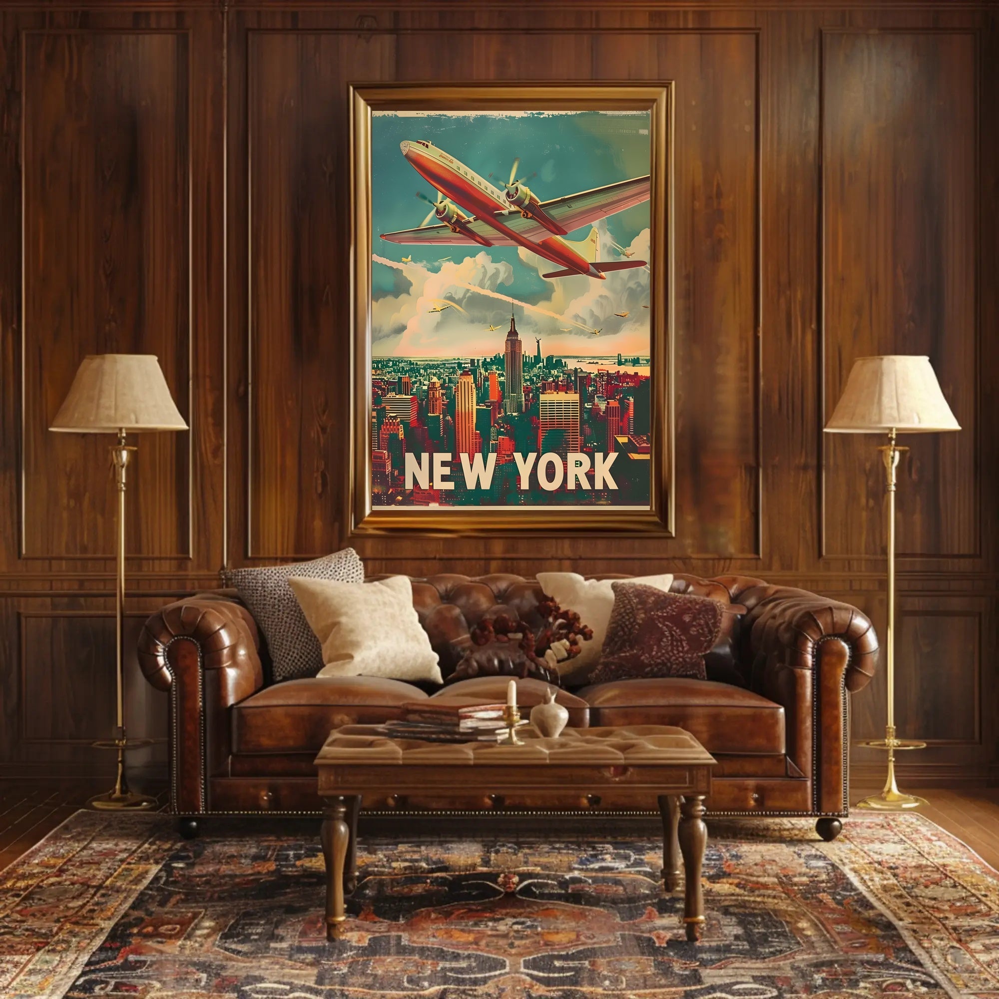 Vintage New York Aviation Poster