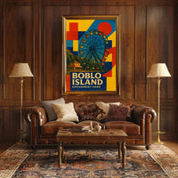 Island Amusement Park Adventure Poster