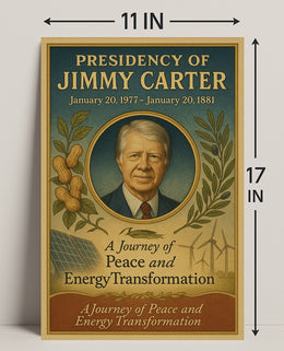 Jimmy Carter Presidency Overview Poster Wall Art Print PosterGoat
