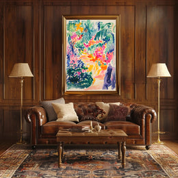 Tropical Dreamscape: Vibrant Abstract Art Poster