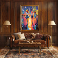 Vibrant City Stroll Poster