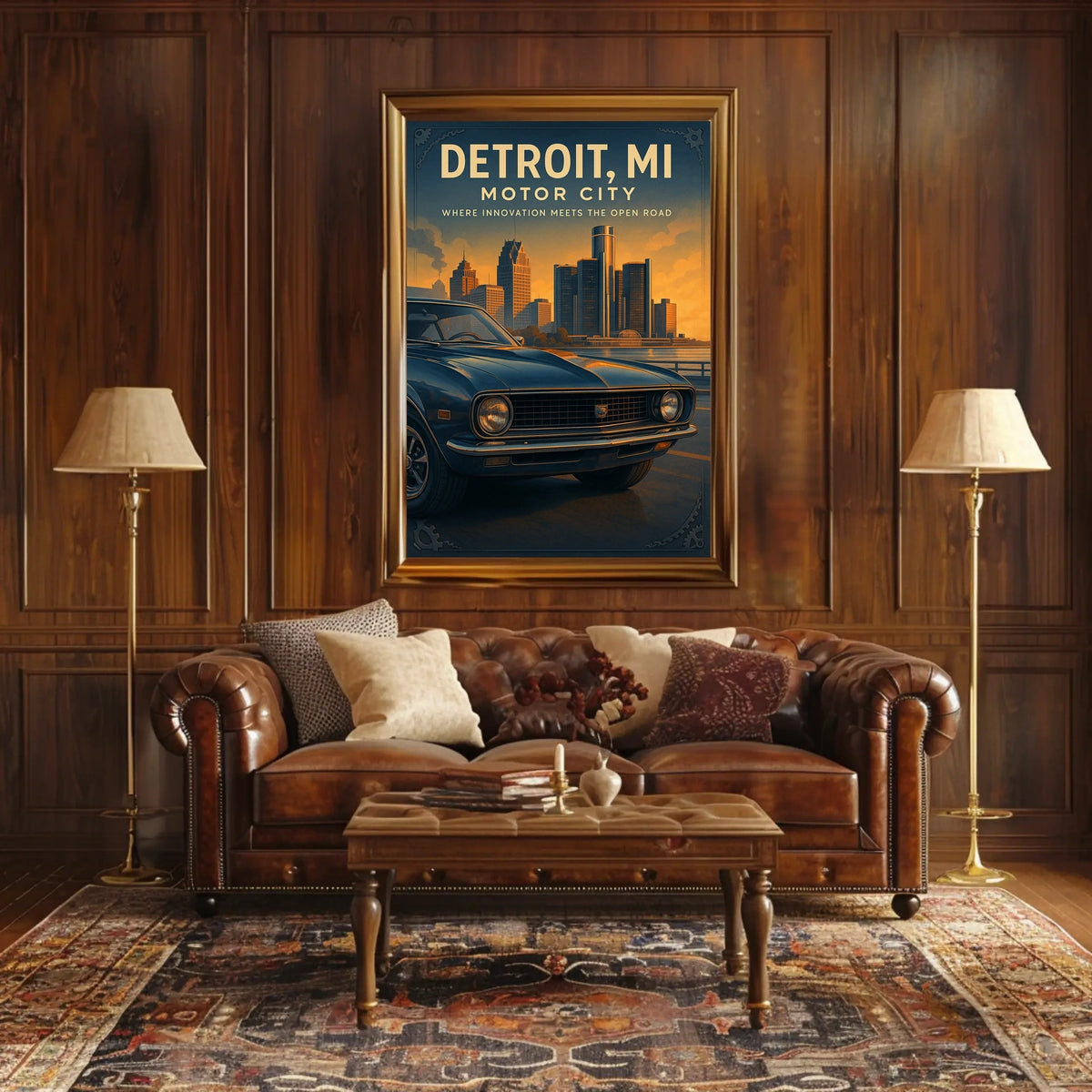 Detroit, Mi Motor City Poster
