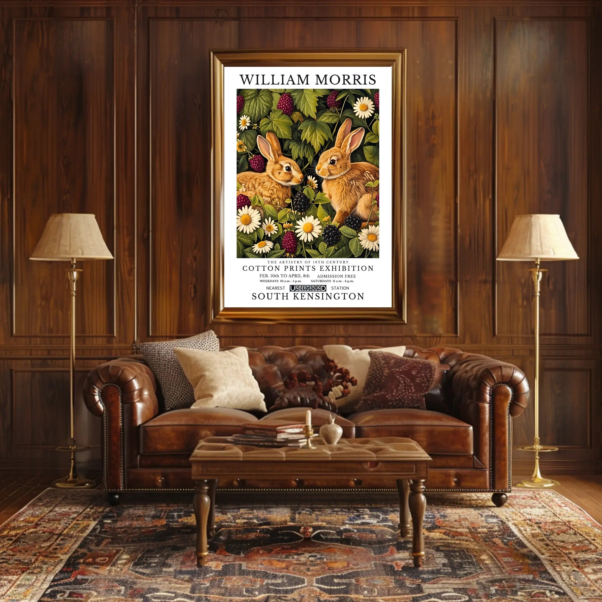 William Morris Nature-Illustrated Vintage Artistic Poster