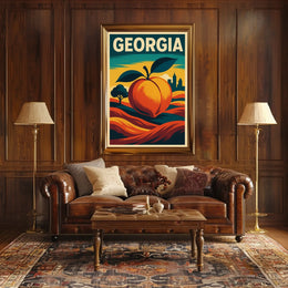 Georgia The Peach State Poster