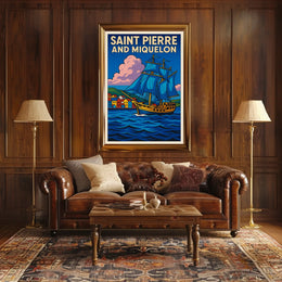 Saint Pierre and Miquelon Voyage Poster
