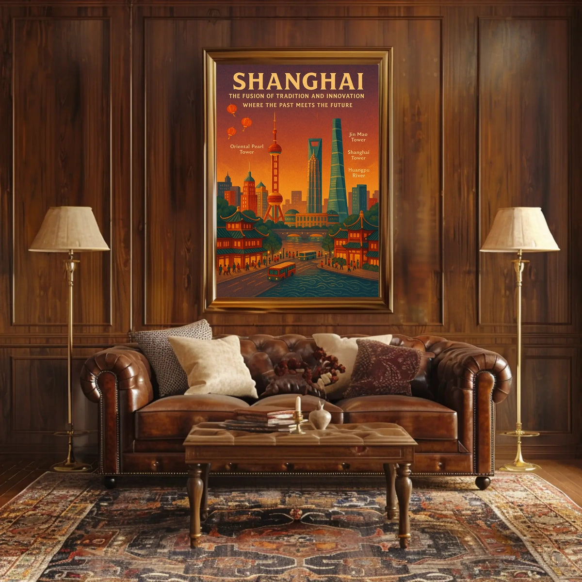 Shanghai The Fusion of Tradition and Innovation Poster