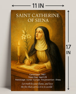 Saint Catherine of Siena Poster PosterGoat