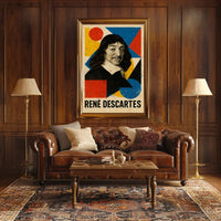 Rene Descartes Enlightenment Philosophy Art Poster