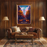 New York City in Autumn Poster