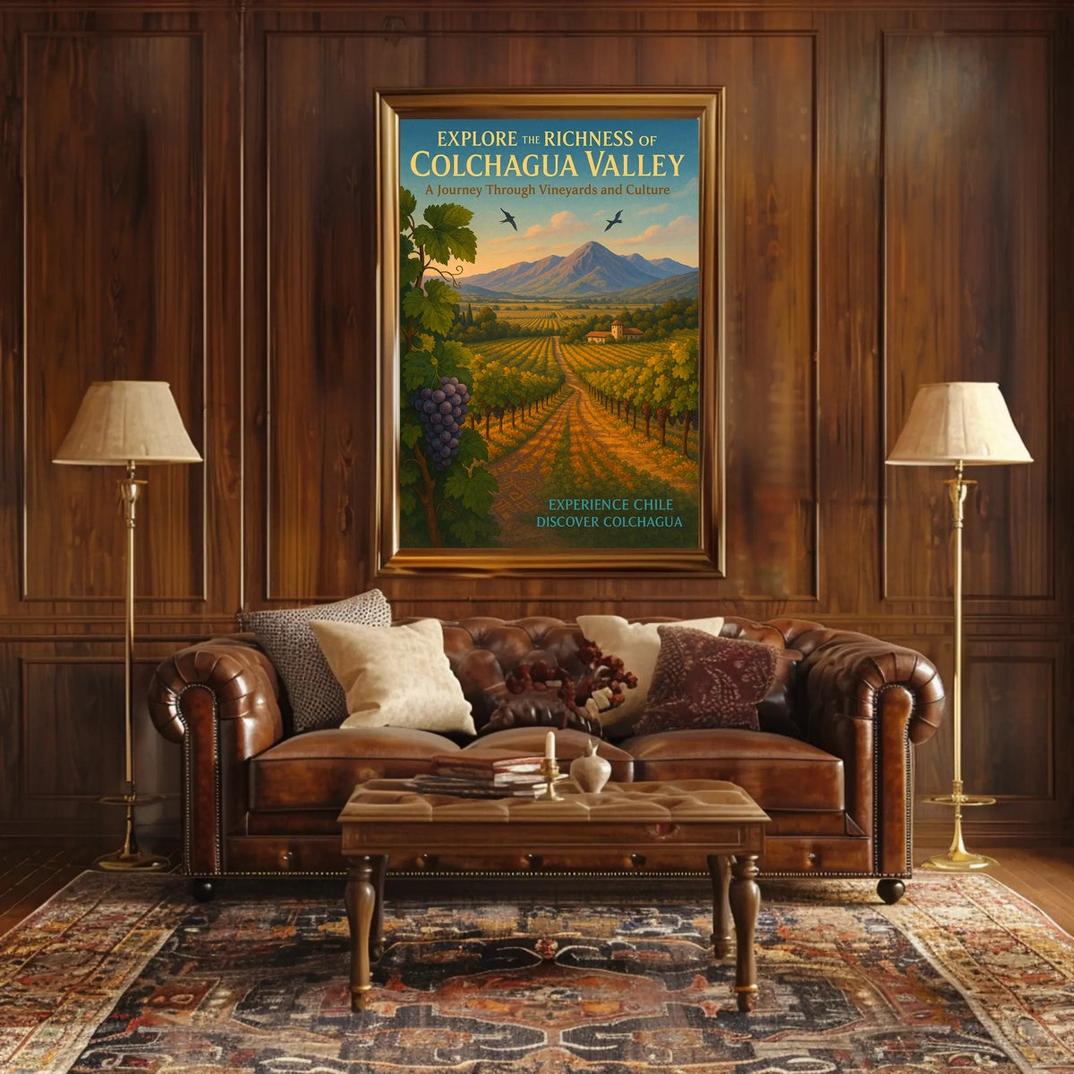 Discover Colchagua A Journey Through Vineyards and Culture Poster