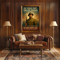 Enlist Today A Call To Duty Poster