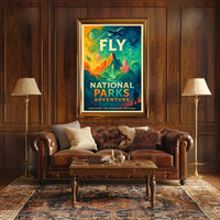 National Parks Adventure Poster Travel Wall Art