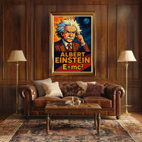 Albert Einstein EMc² Poster