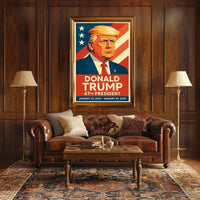 Trump Visionary American Dream Patriotic Pop Art Poster