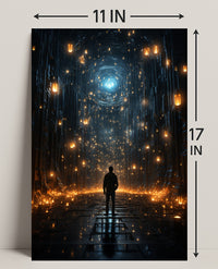 Journey Through The Luminous Corridor Poster PosterGoat