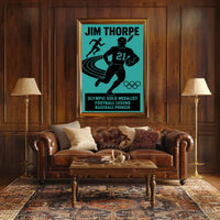 Celebrating a Sports Icon Jim Thorpe Poster