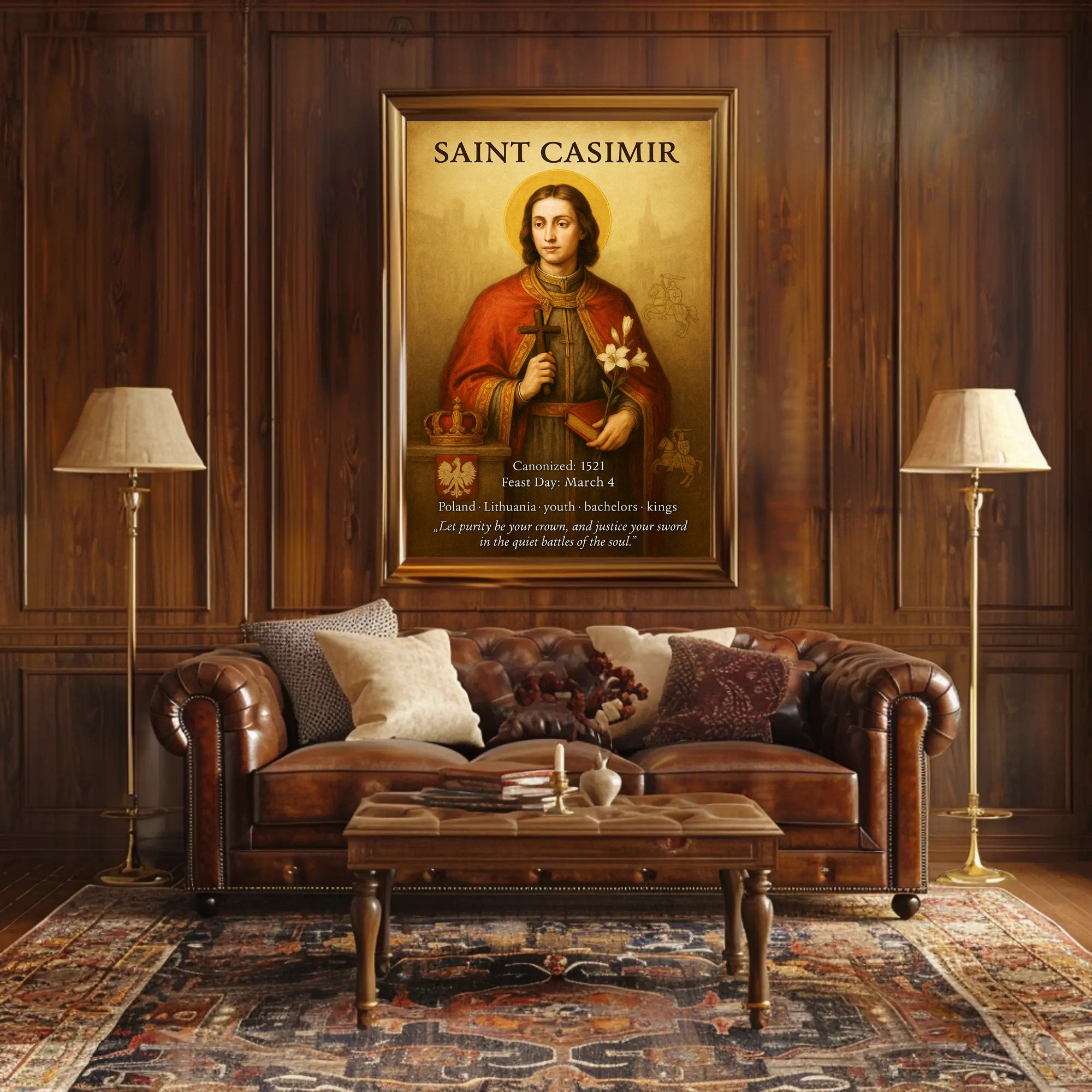 Saint Casimir Poster PosterGoat