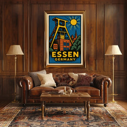 Essen, Germany Industrial Heritage Poster