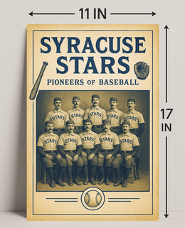 Syracuse Stars Pioneers of Baseball Poster PosterGoat