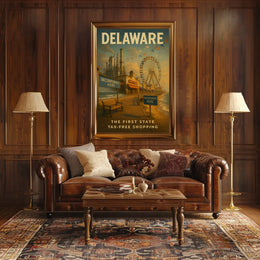 Delaware The First State Poster