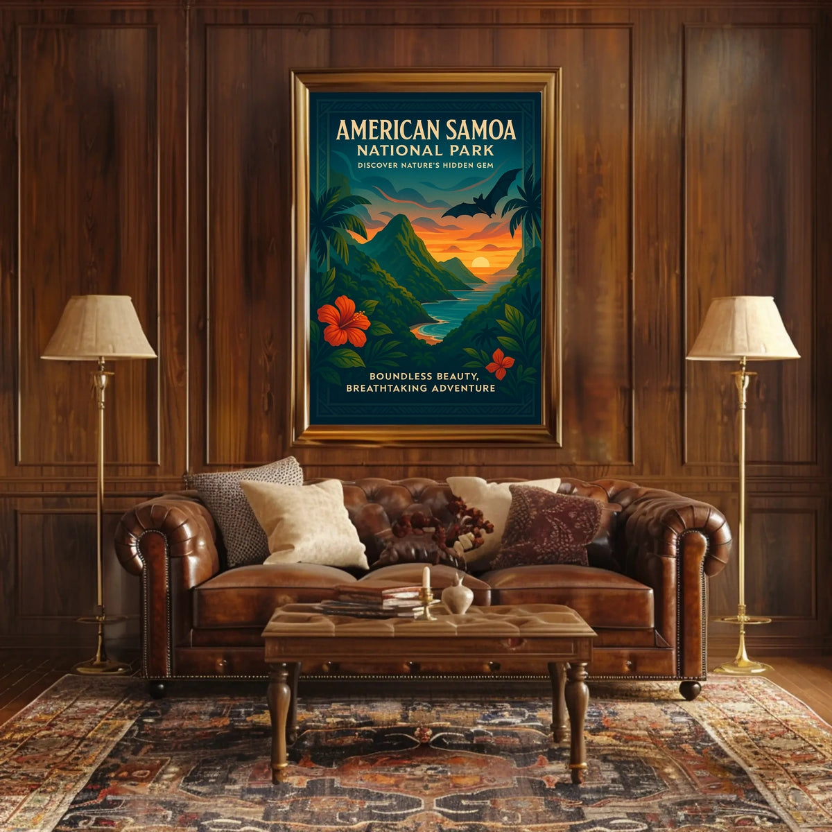 American Samoa Tropical Scenery National Park Poster